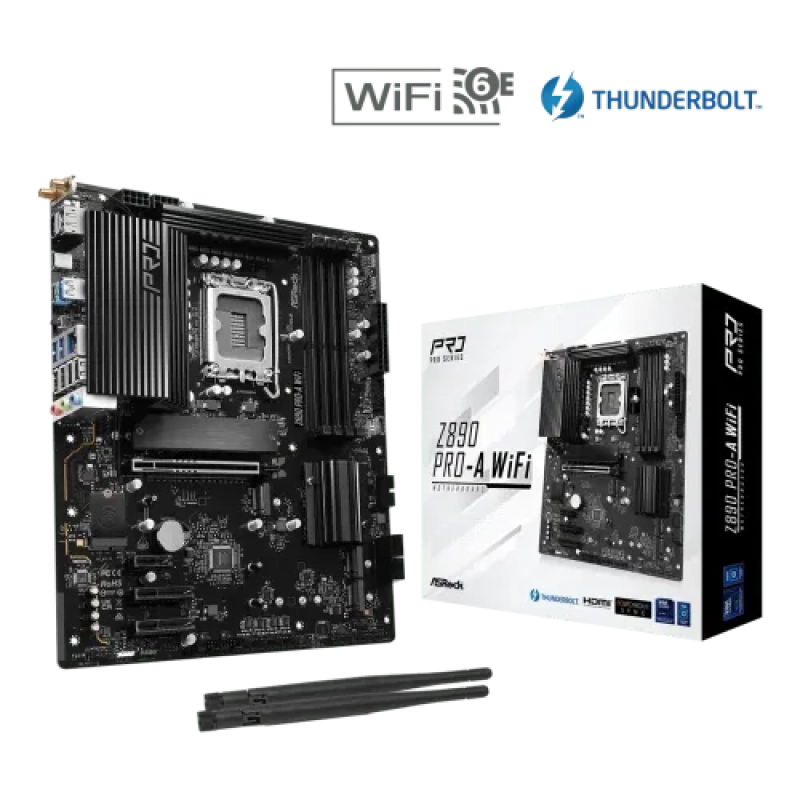 ASRock Z890 Pro-A WiFi LGA1851 DDR5 ATX Motherboard
